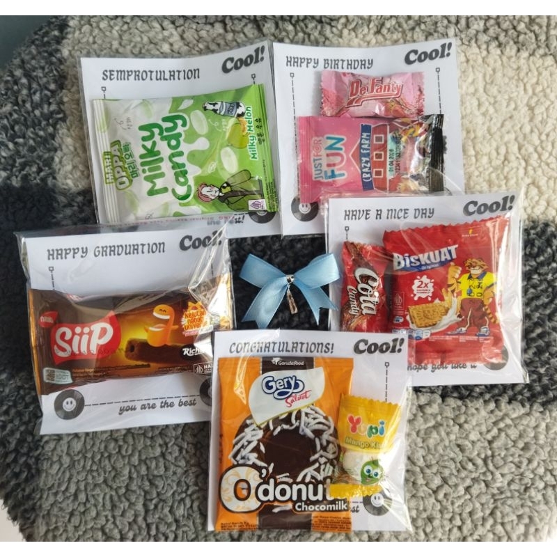 

[Free custom tulisan] Mini gift snack|Gift custom|Bingkisan mini graduation|Booster mini ujian|Booster mini sempro