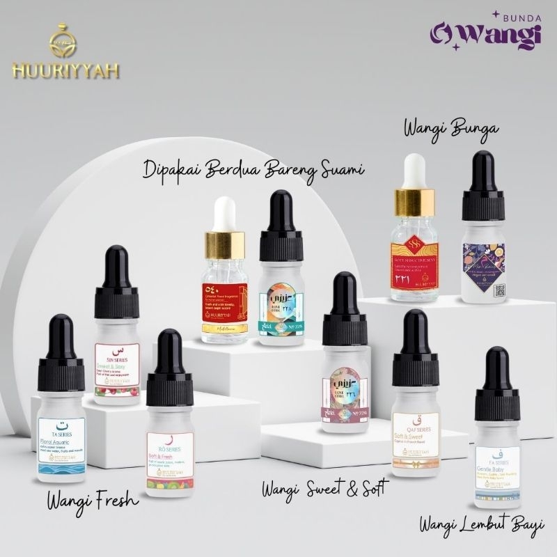 Huuriyyah Perfume Day & Night Collections - Parfum Istri Shaleha Otentik Non Alkohol All Variant
