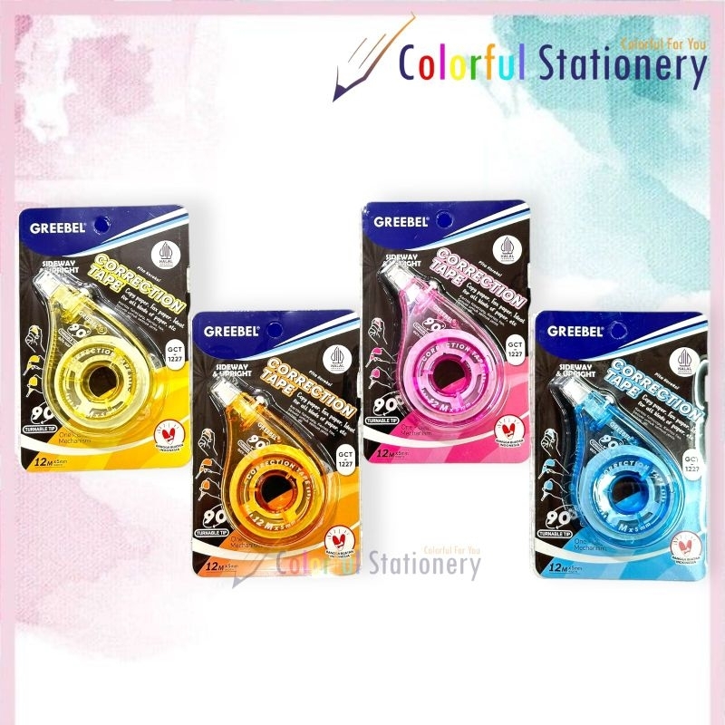 

Correction Tape/Tip X Kertas Greebel GCT 1227 (Pcs)