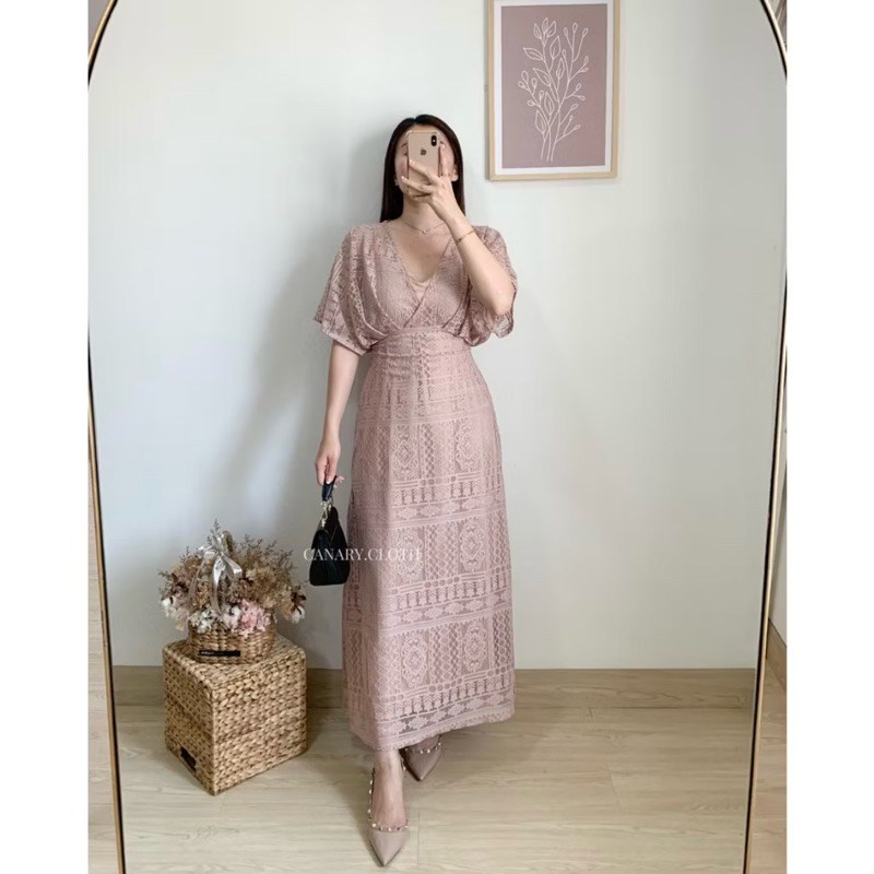 SEWA dress brokat kondangan wisuda