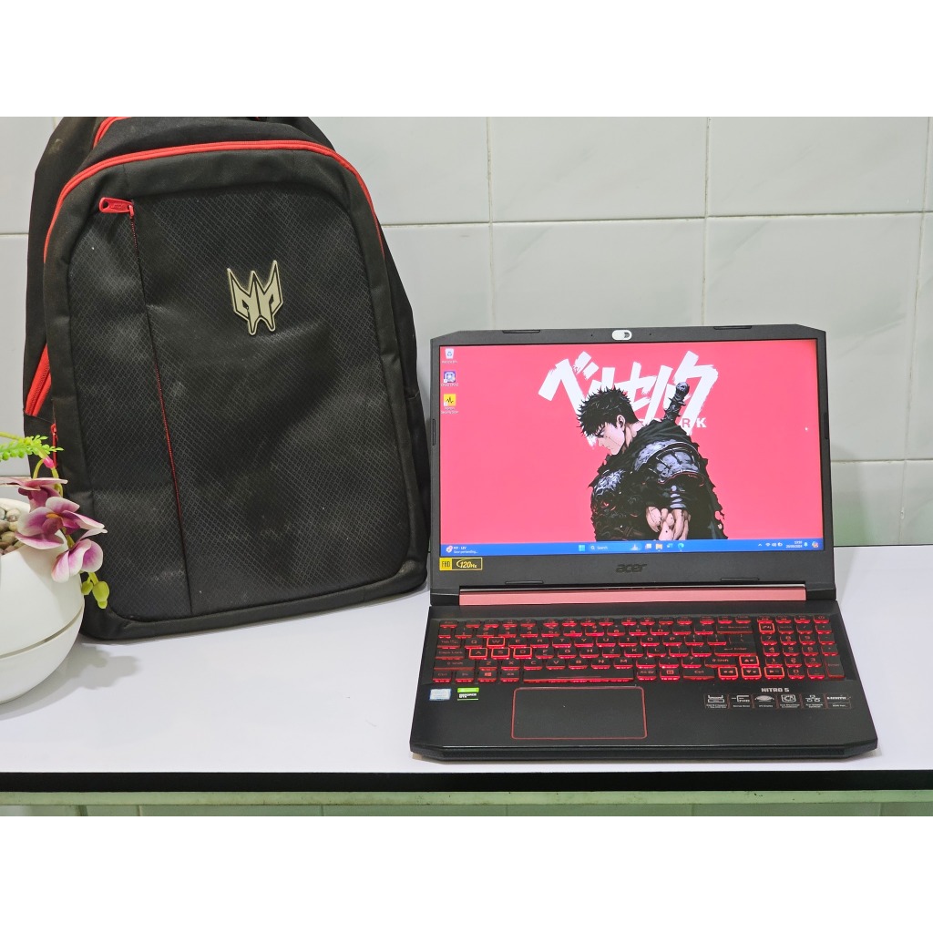 ACER Nitro 5 AN515 54 intel Core i7 gen 9 Ram 16 GB Nvidia GTX 1650 Gaming Editing dan Desain grafis