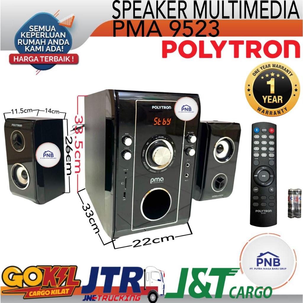 POLYTRON PMA9523 /B Multimedia 9523 Speaker Bluetooth Gold PMA 9523 /B