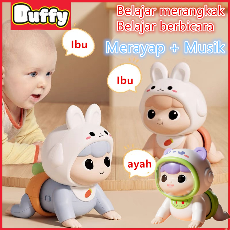 Duffy toys Boneka Bayi Merangkak / Mainan Merangkak / Boneka Bayi / Mainan Bayi Merangkak Dengan