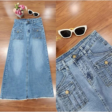 ROK JEANS MONROE RAWIS PANJANG WANITA