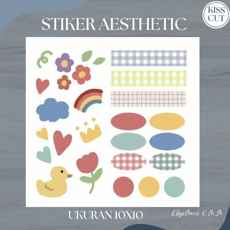 

[BISA COD] RAINBOW STIKER AESTHETIC/STIKER UNTUK NOTEBOOK/JURNAL