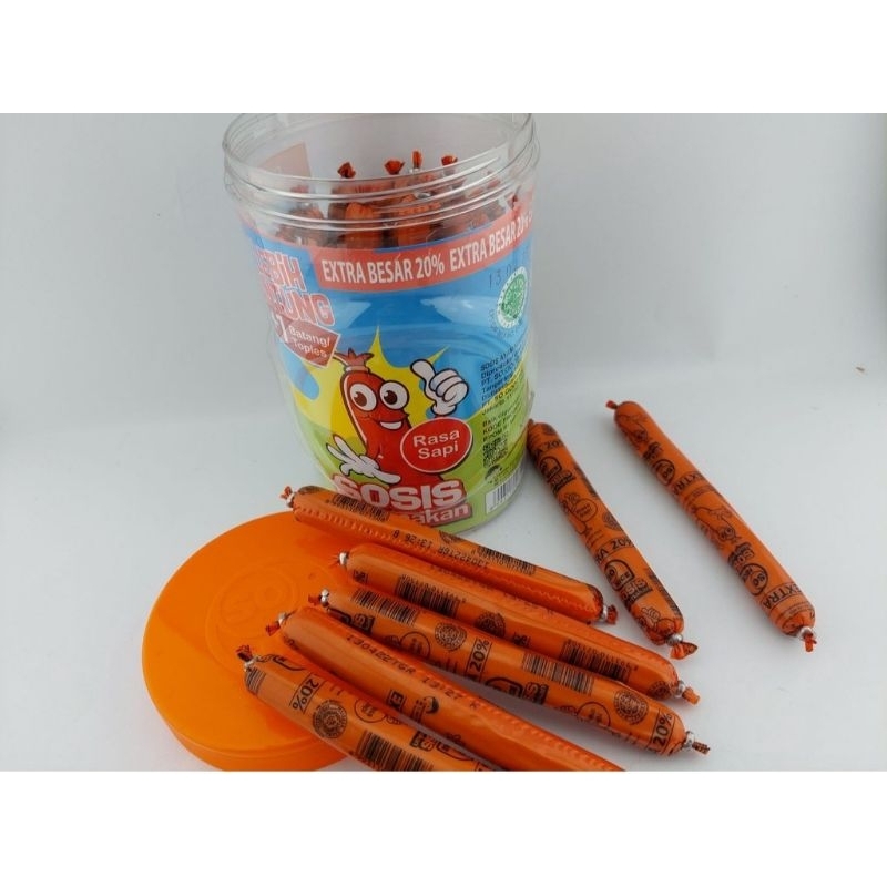 

sosis sonice , sosis siap makan ,toples isi 25pcs x 21gr