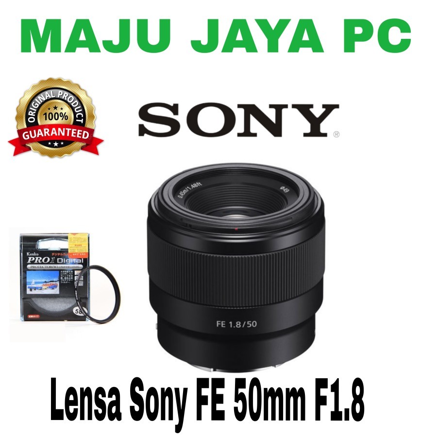 lensa sony FE 50mm f1.8 full frame