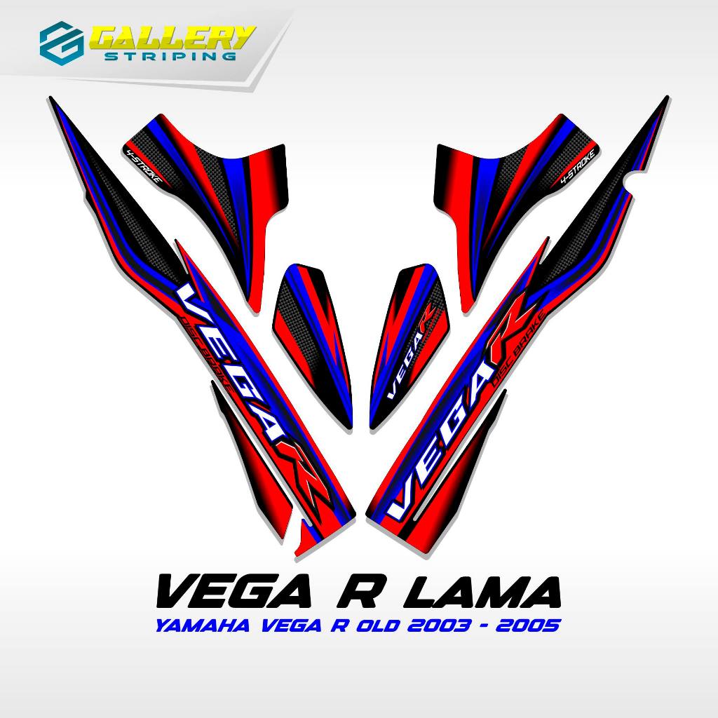 Striping Vega R Lama Motif 14 Stiker Vega R Sticker Vega Rr Setriping Vega R Variasi Ori