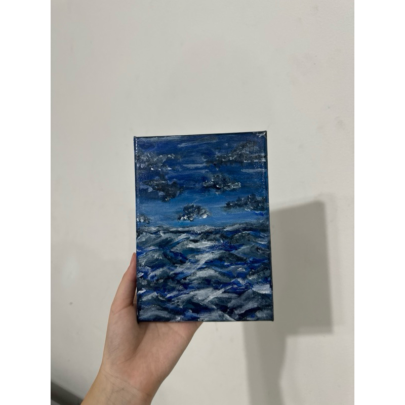 

Painting Stormy Waves 18x13cm