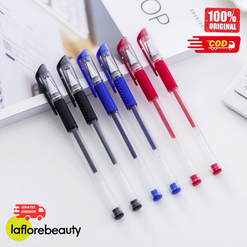 Pena Gel 0.55mm Pulpen Tinta Cair Standard Pen Warna Warni