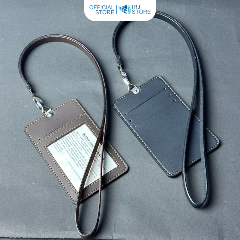 

ID card holder dompet gantung name tag kartu lanyard polos