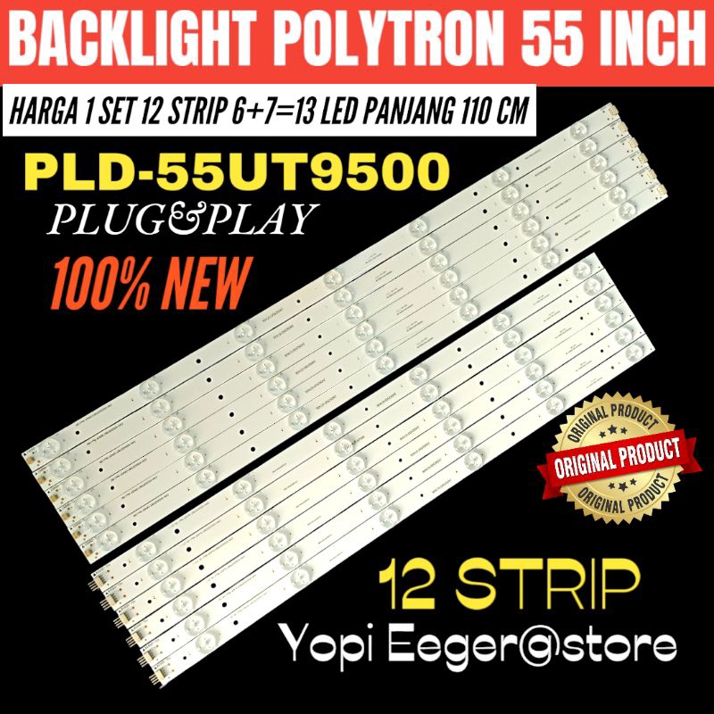 BACKLIGHT TV LED POLYTRON 55 INCH PLD-55UT9500 BACKLIGHT TV LED POLYTRON 55 INCH