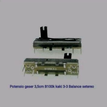 potensio geser 3,5 cm kaki 3 - 3 B100K setreo balance