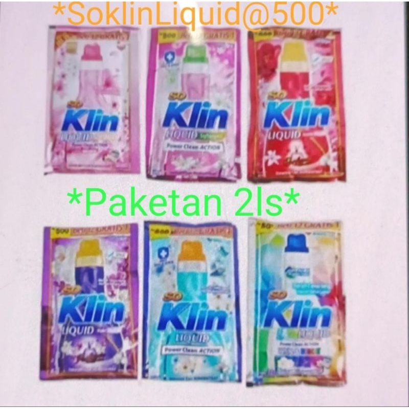 Soklin Liquid@500 Paketan 2ls/ Liquid / Soklin Detergent/ Soklin Liquid/ Soklin Cair/ Sabun Detergen