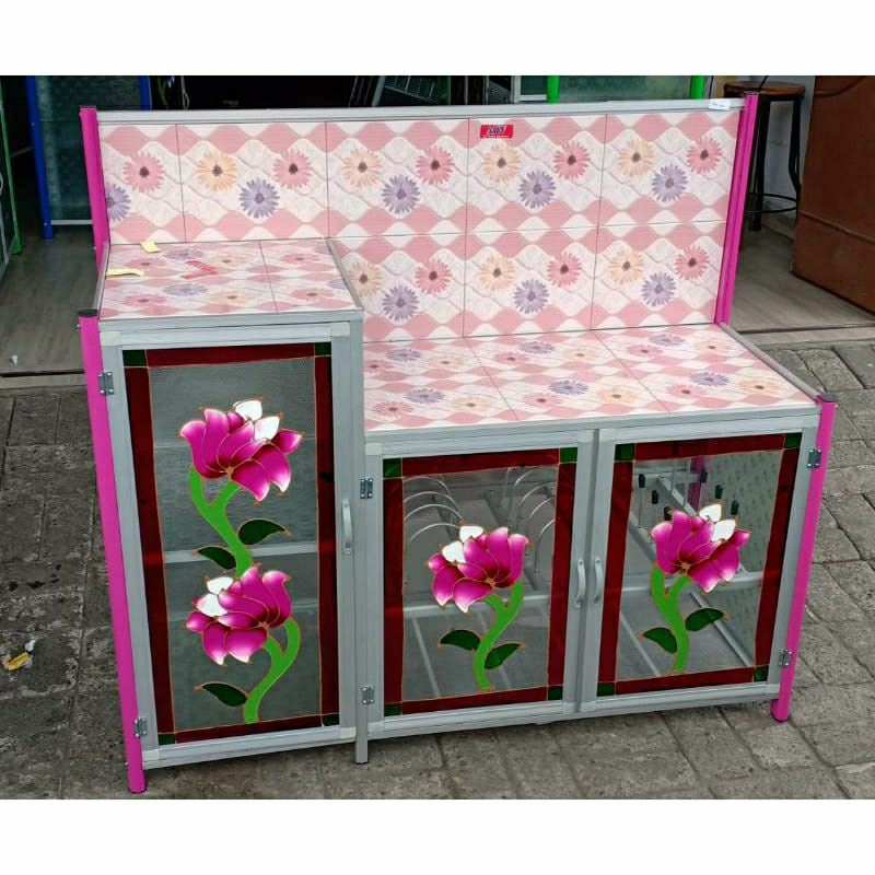 Lemari Piring - Rak Piring Alumunium - Rak Kompor 3KMC - Medan