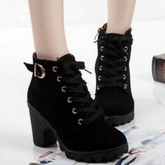 Murah SEPATU BOOTS WANITA ZIPER YKS
