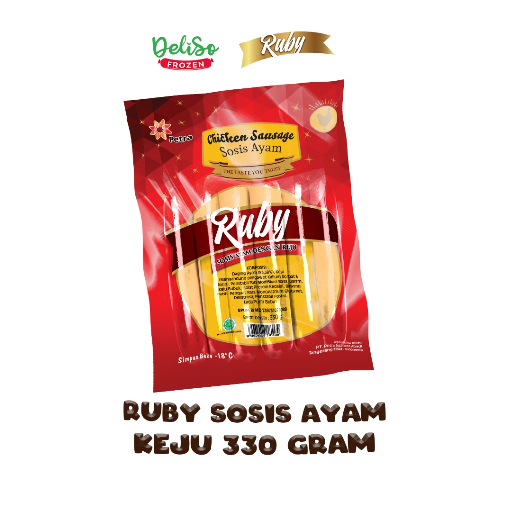 

Sosis Ayam Keju Ruby 330 Gram