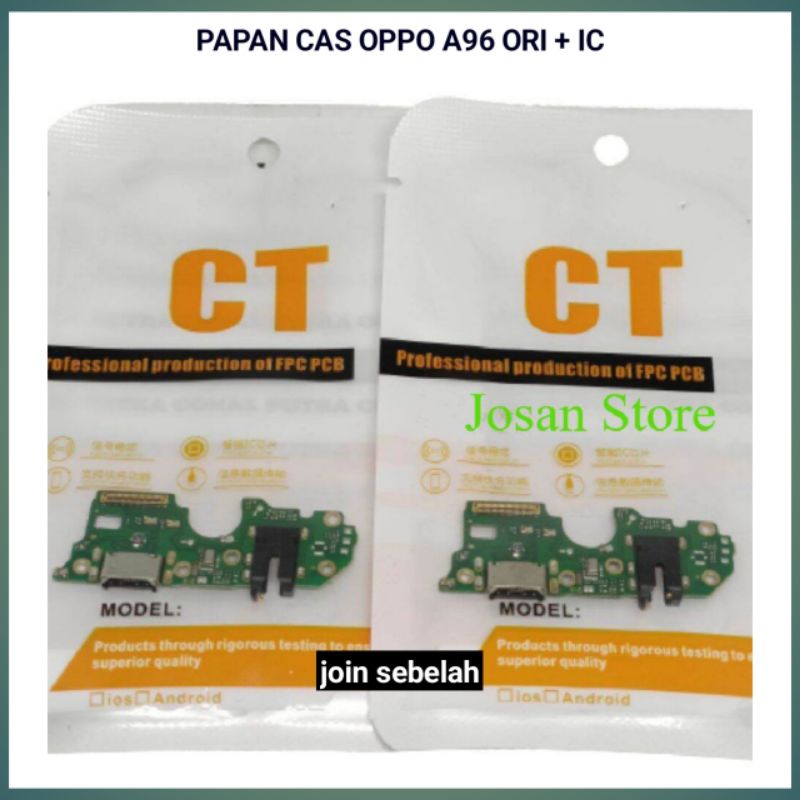 PAPAN CAS OPPO A96 ORI + IC PCB KONEKTOR CHARGER OPPO A96 ORIGINAL
