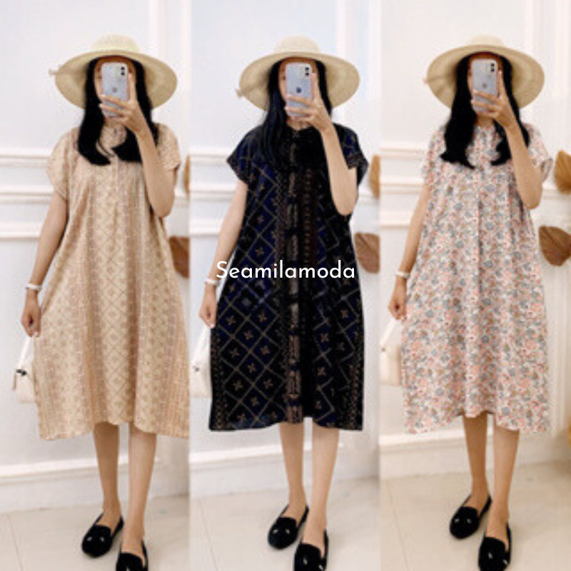 Daster Kekinian Busui Motif Remaja Pendek Selutut Premium