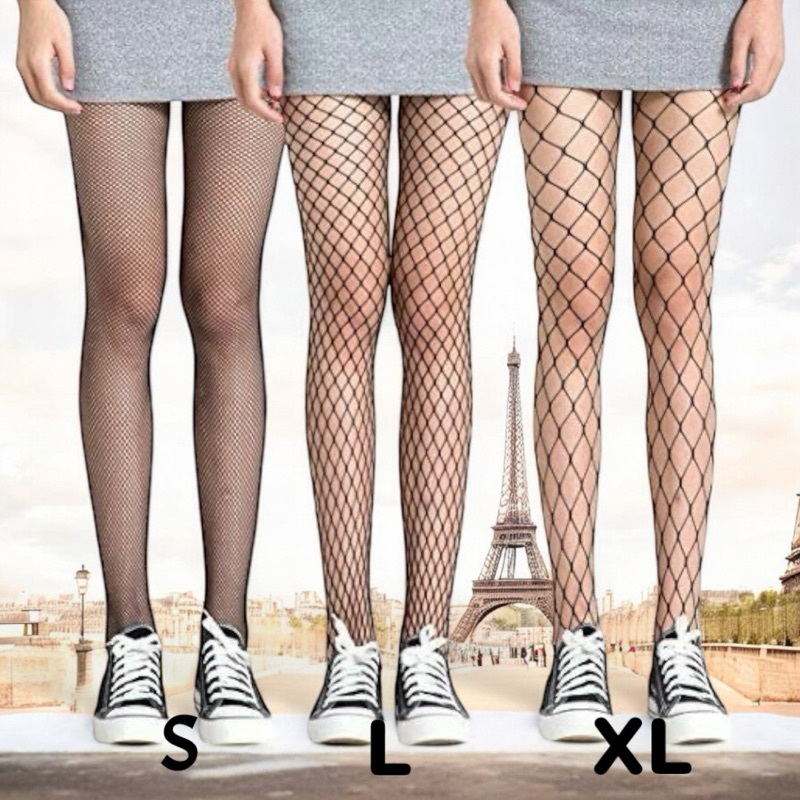Stoking Celana Jala Jaring Sexy Fishnet Pantyhose Mesh Stocking Transparant