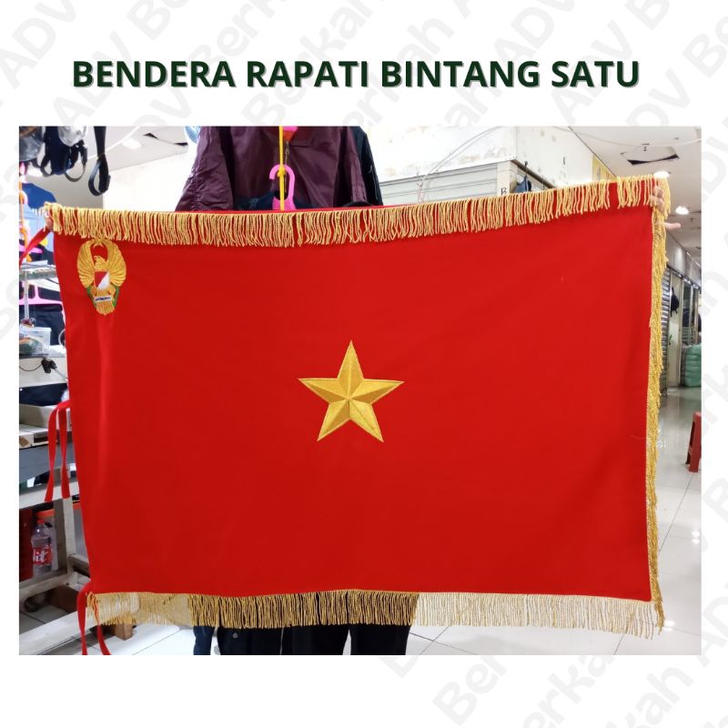 Bendera Rapati Bintang Satu TNI AD