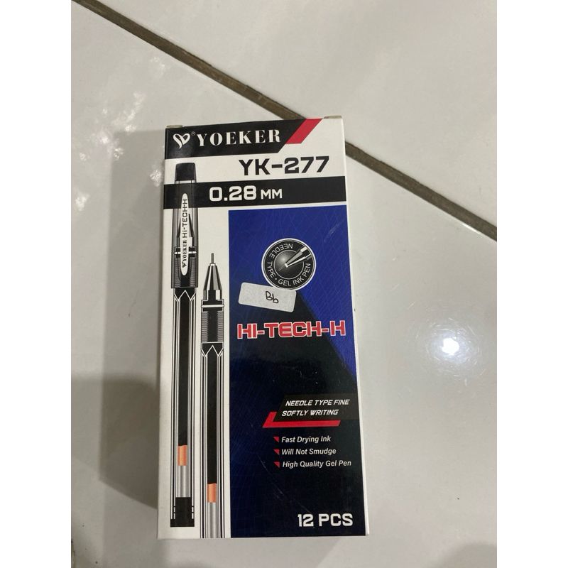 

pulpen yoeker YK 277 0.28mm hi tech h