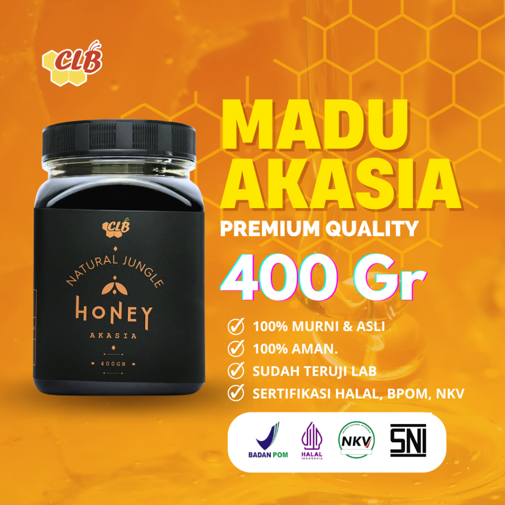 

Madu CLB Akasia Jambi Ukuran 400Gram 100% MURNI & ASLI Raw Honey