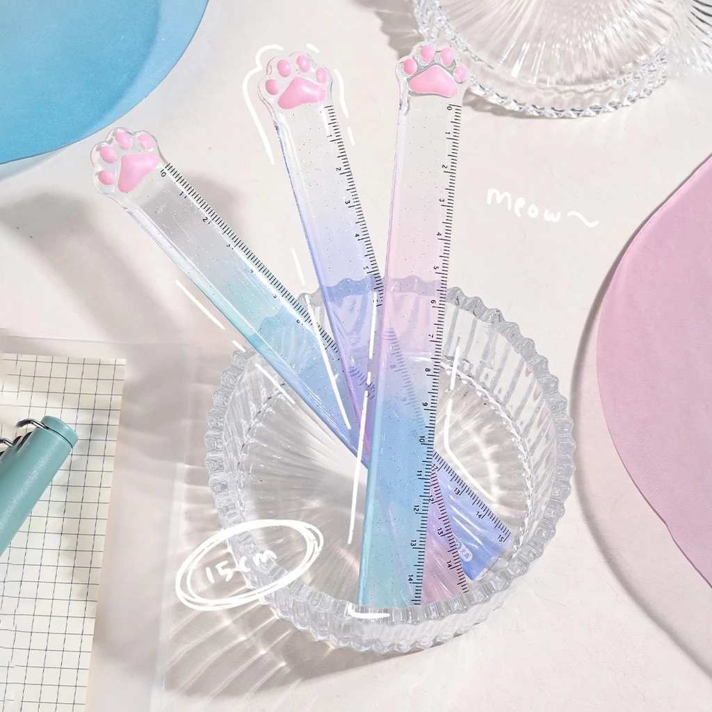 

Penggaris 15 cm Bentuk Cakar Kucing / Cat Paw Ruler Twingo / Cute Ruler RL002IM