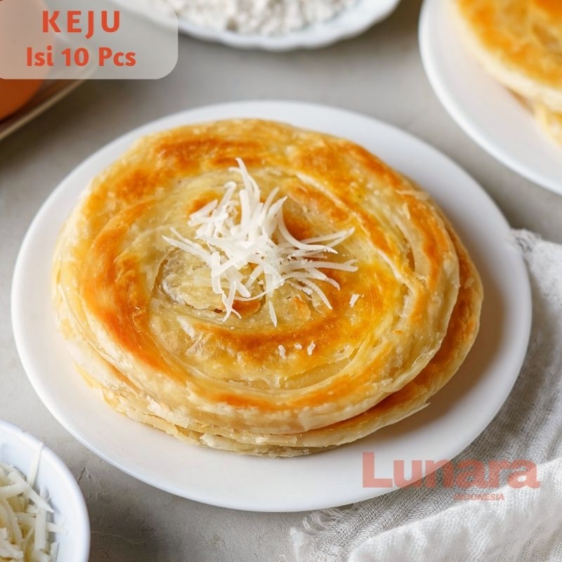 

[ISI 10] Roti Maryam Keju Isi 10 Pcs / Roti Canai / Roti Cane / Roti Konde Frozen Rasa Keju