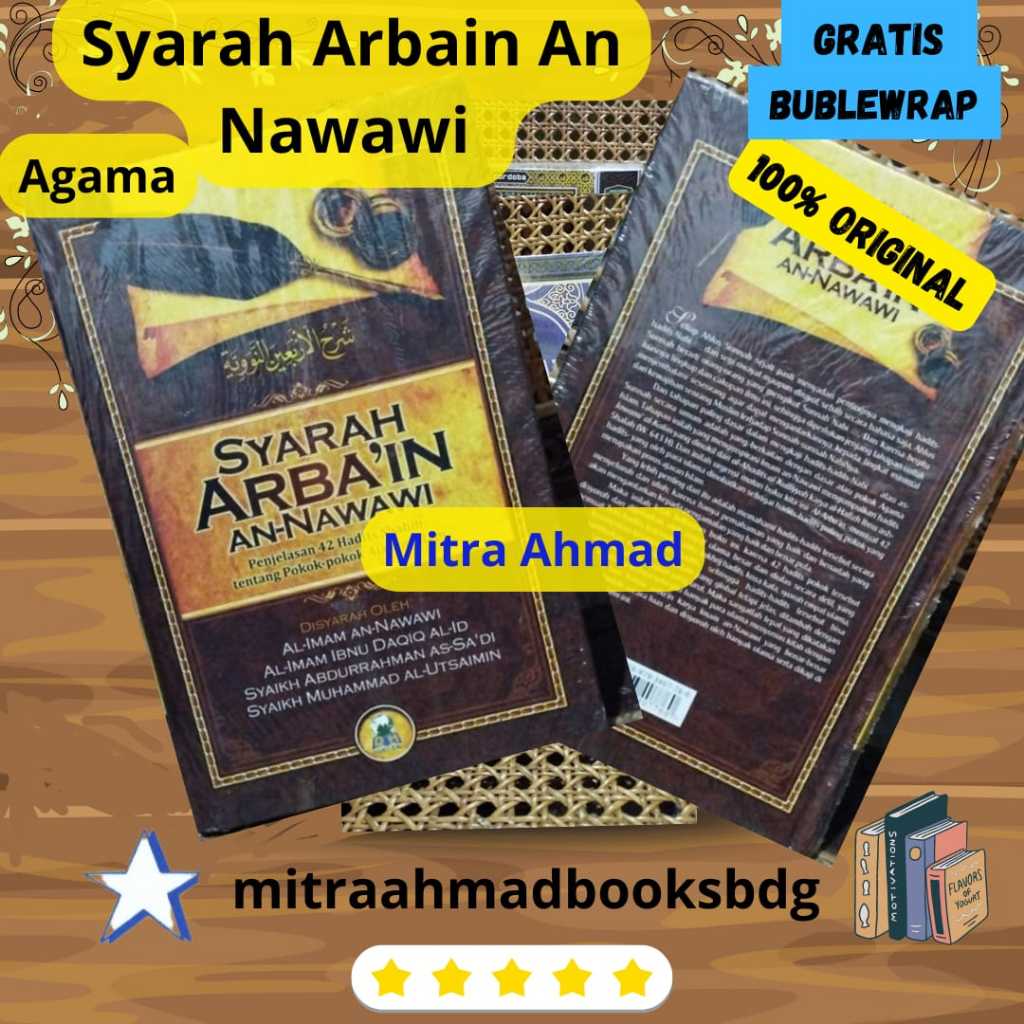 Buku Syarah Arbain An Nawawi Hadits Arbain Imam An Nawawi Hadis /DRH ORIGINAL