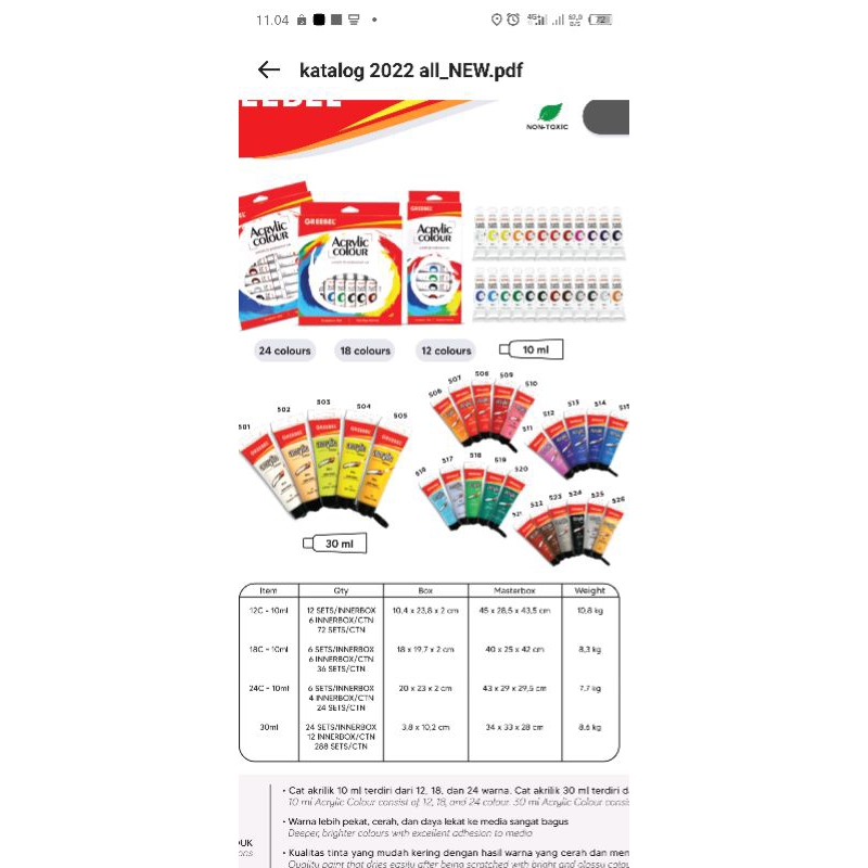 

Cat acrilic Set 12