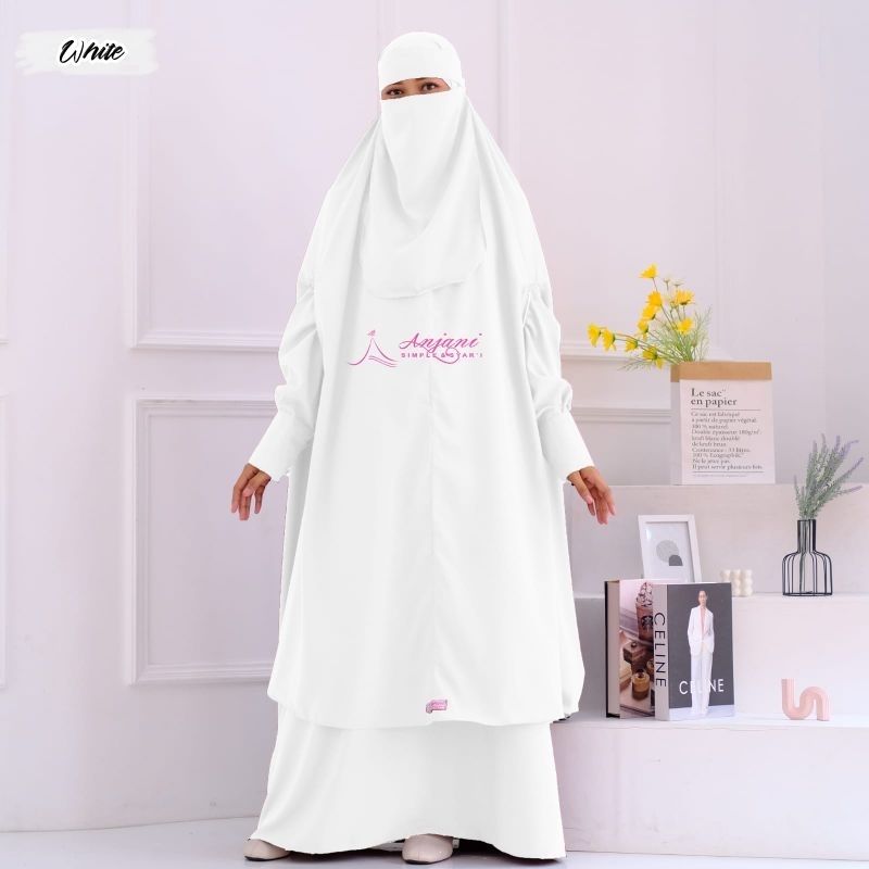 Gamis Umroh Putih Gamis Khusus Umroh Set Syari by Anjani