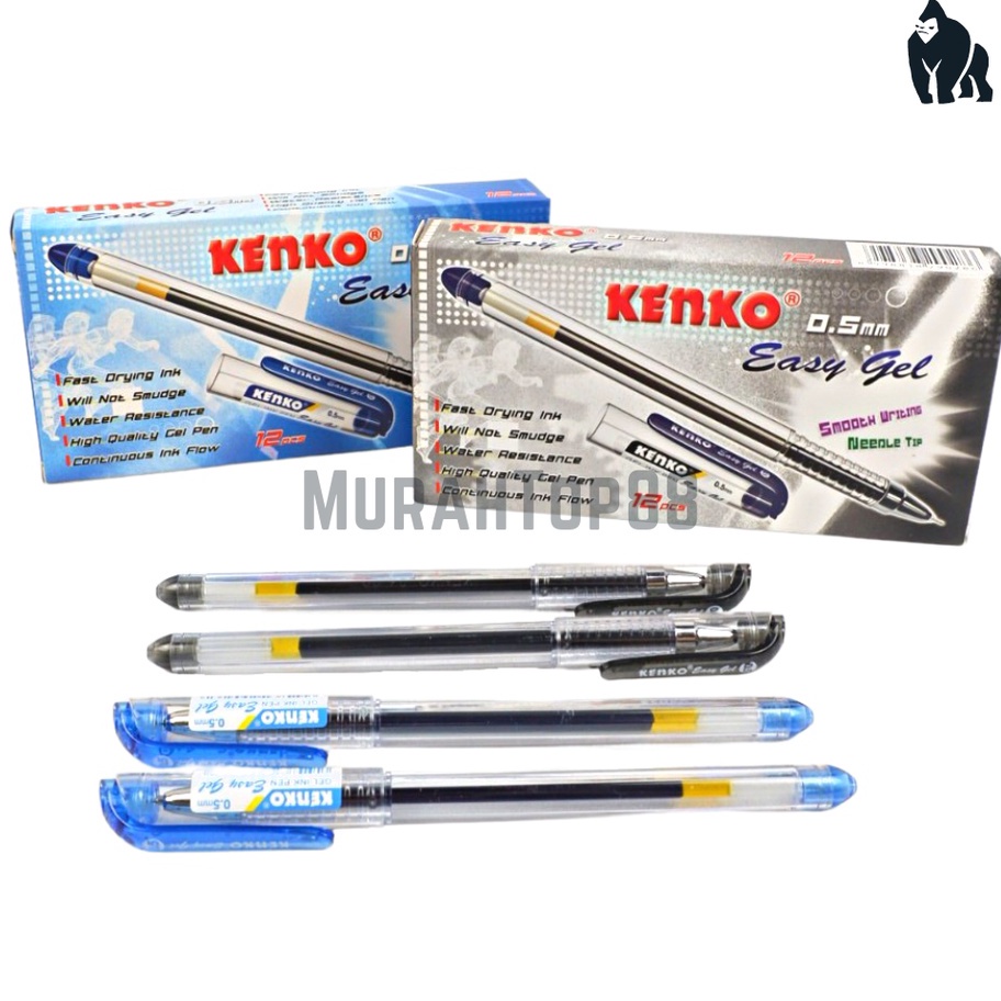 

EXTRA DISKON Pulpen Easy Gel Kenko 5 mm Ballpoint Lancip Bolpen Tajam Pena Grosir PER LUSIN