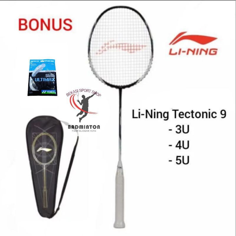 Raket badminton/bulutangkis LINING TECTONIC 9 ORIGINAL