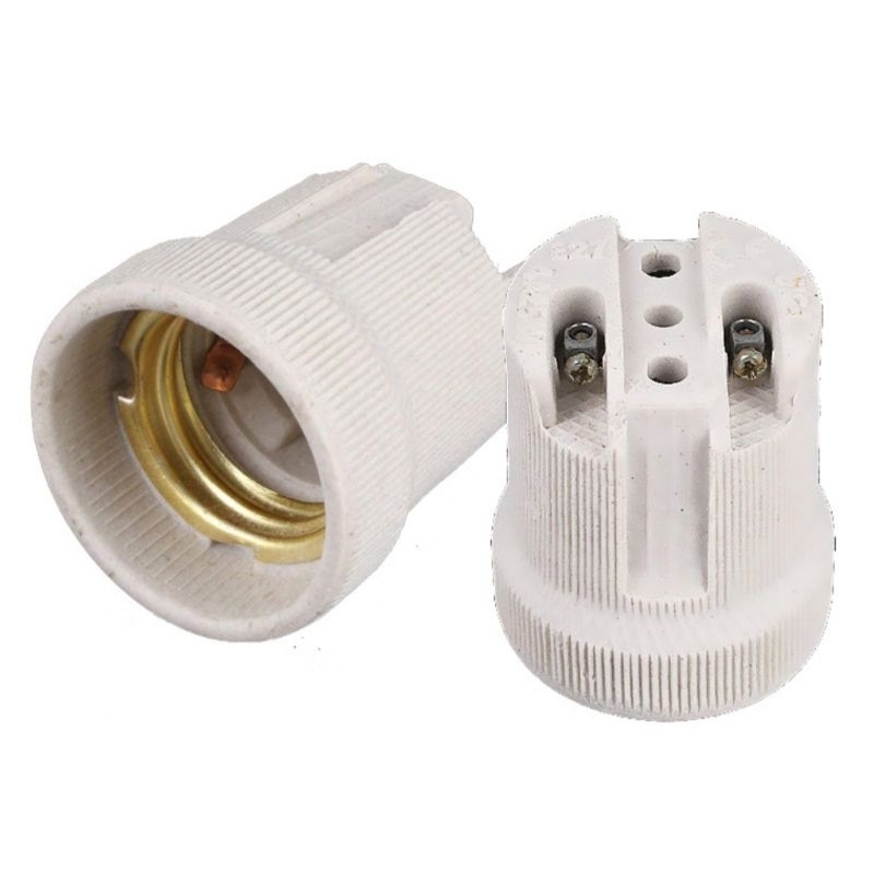 Fiting keramik downlight E27 Fiting lampu keramik