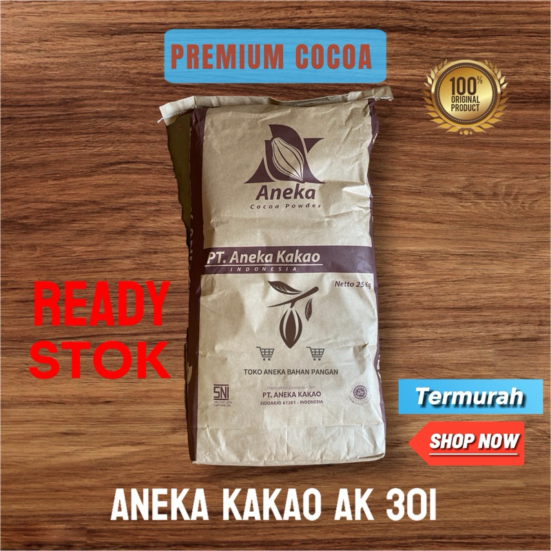 

ANEKA KAKAO AK 301 Dark Kemasan Sak 25 Kg Pure 100% Tanpa Campuran