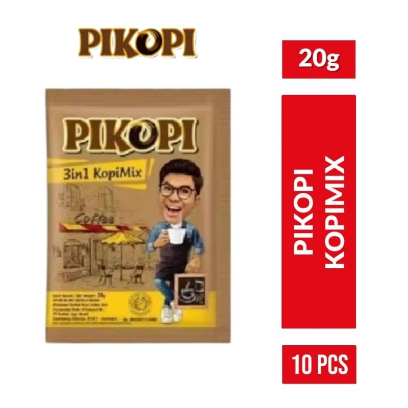 

PIKOPI Kopi Mix 10x20gr / Pikopi Kopi Mix 3 in 1 Renceng 10 pcs