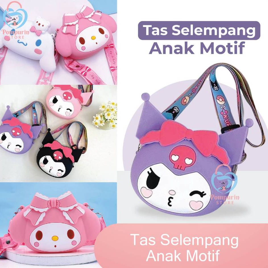 Lebih Trend  Tas Selempang Anak Motif  Slingbag Mini Anak  Anak