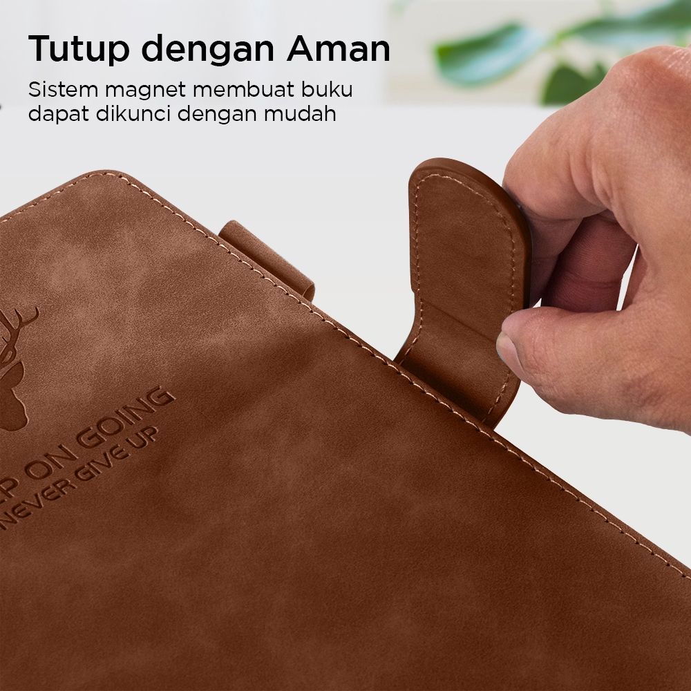 

[Whispers] Buku Catatan Notebook Jurnal A5 Hardcover Magnetic Buku Diary Aesthetic 360 Halaman