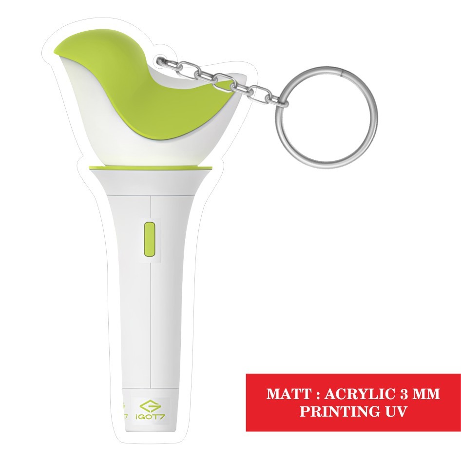 Gantungan Kunci Akrilik Keyring Lightstick Ahgabong GOT7 Ahgase
