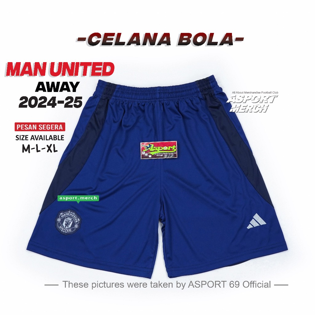 CELANA BOLA MU MAN UNITED AWAY terbaru 2024 2025 CELANA MU AWAY 24 25