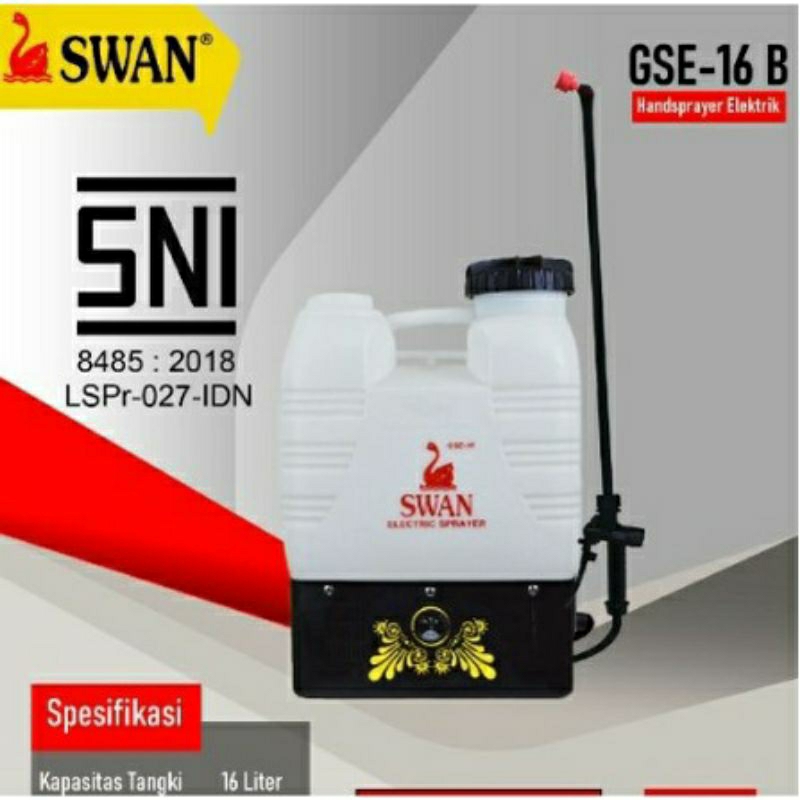 Swan Tangki Semprot Cas / Swan Sprayer Elektrik 16 Liter Tebal dan Kuat