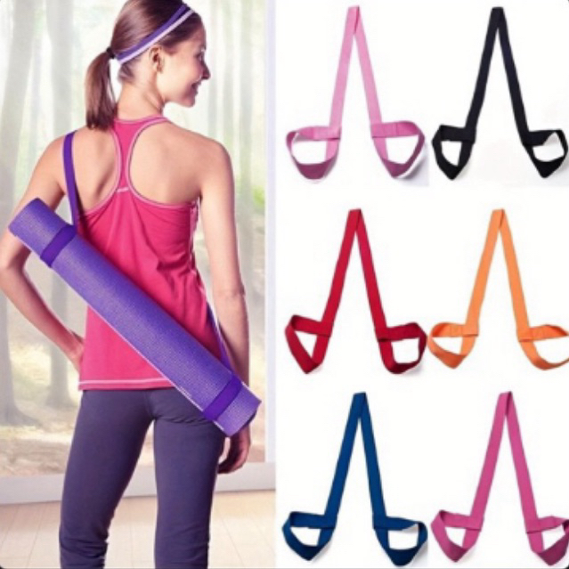 Tali Matras Yoga Mat Strap Adjustable Gendongan Selempang Banyak Motif Warna Tali Yoga Mat