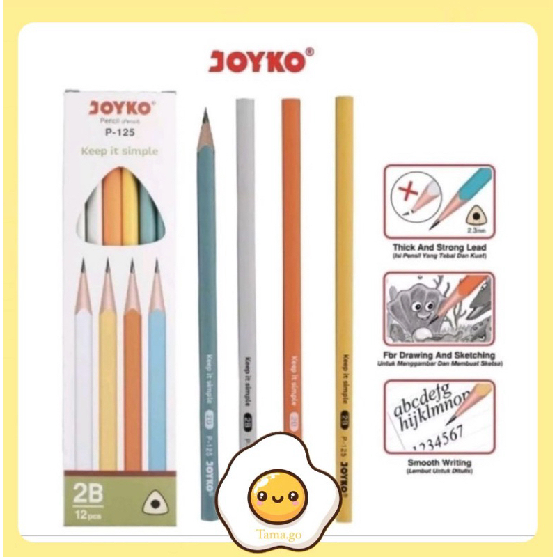 

Pensil Pencil Joyko P-125 2B Warna Cute (SATUAN)