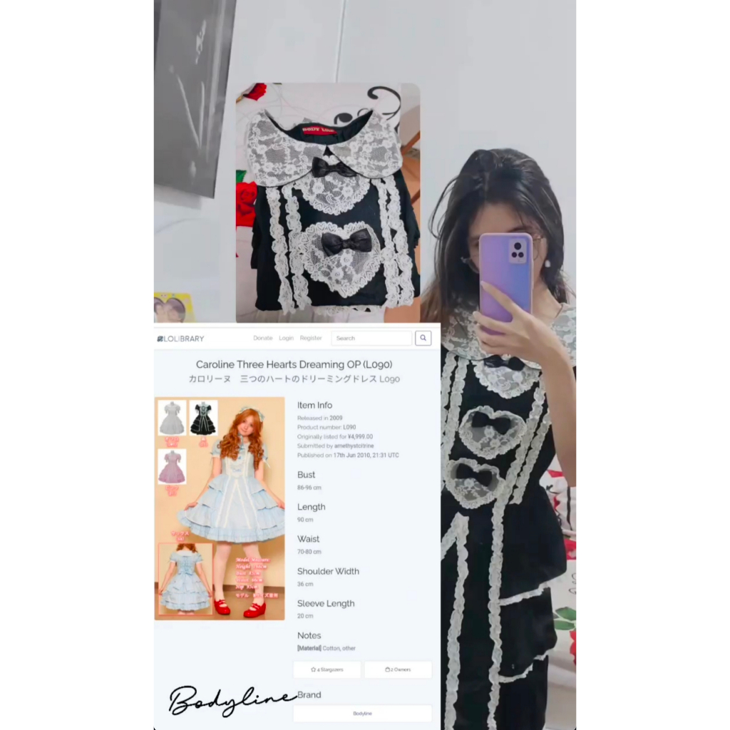 BODYLINE DRESS KAWAII LOLITA