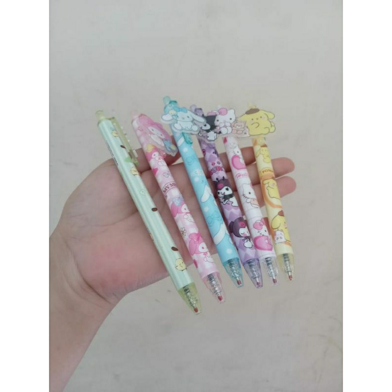 

Pulpen Gel Sanrio 0.5mm/Pena Lucu Motif Sanrio