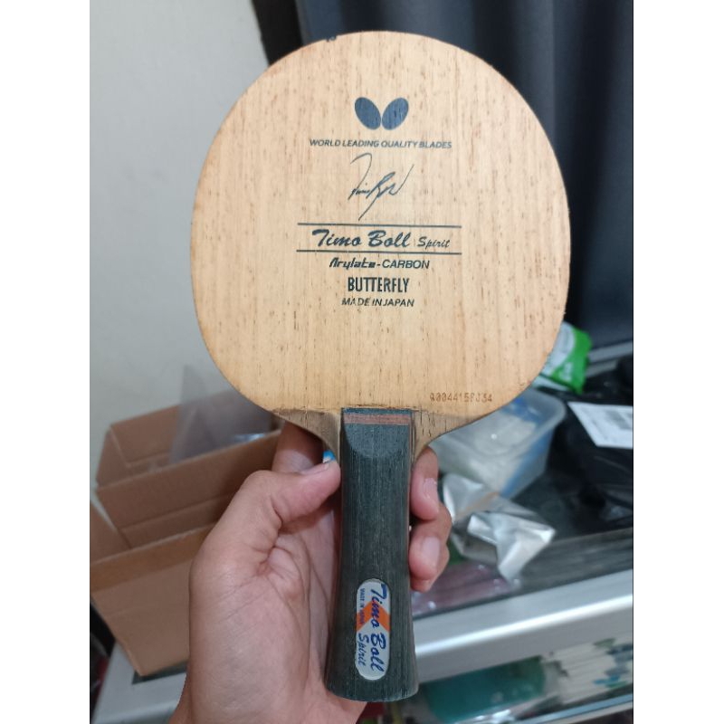 KAYU BAT TENIS MEJA BUTTERFLY TIMO BOLL SPIRIT SECOND ORIGINAL
