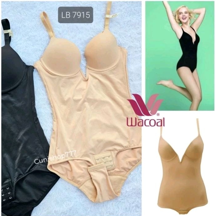 BODYSUIT WACOAL LULUDI DAILY SHAPE BODY VEST KORSET BADAN IB 7915 SHAPEWEAR BODY SUIT WANITA PERAMPI