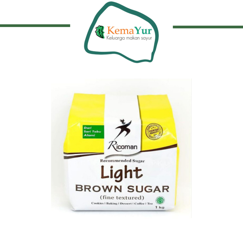

RICOMAN LIGHT BROWN SUGAR 1KG