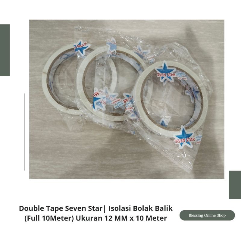 

Double Tape Seven Star 12MM - 2 Sisi